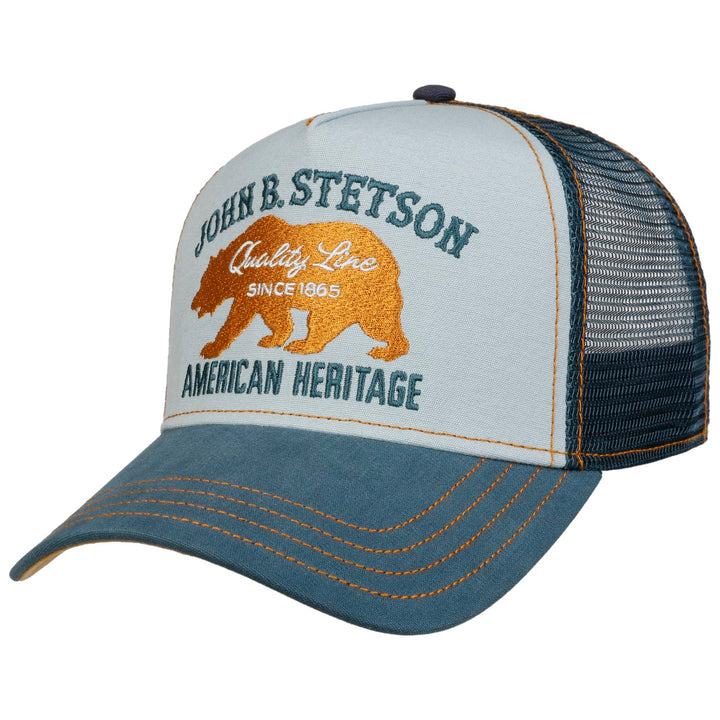 Blue Bear Stetson American Baseball Trucker Cap Adjustable Snapback