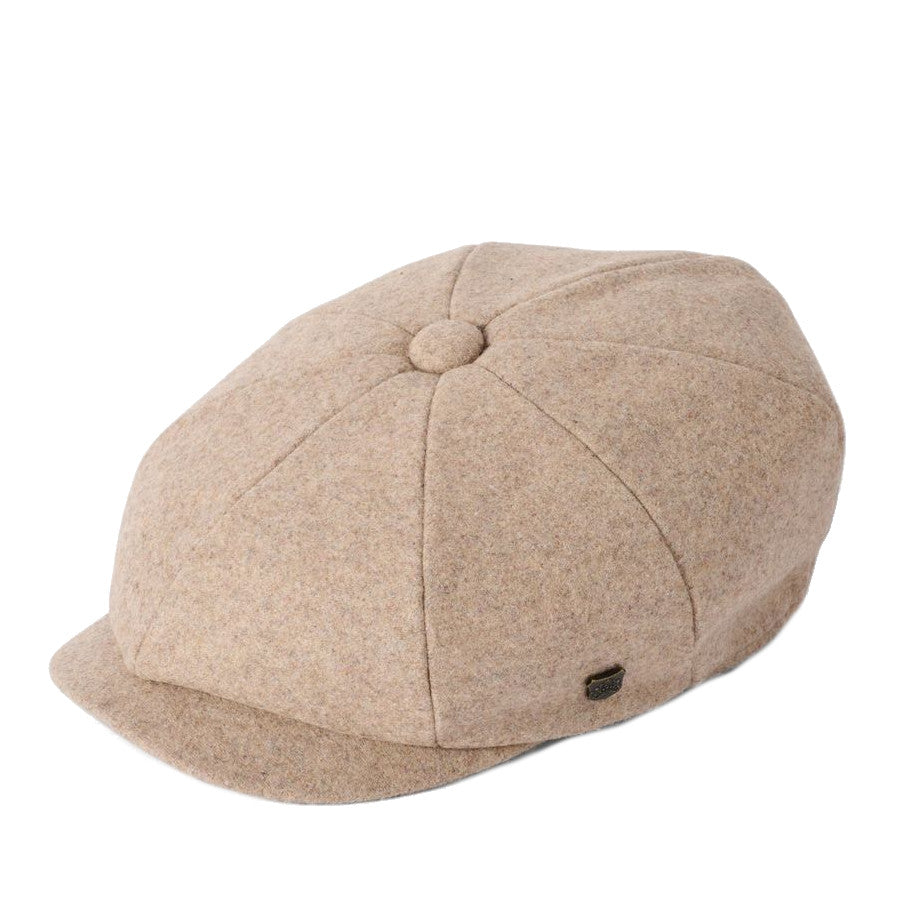 Failsworth Gino Melton Wool Bakerboy Cap in Stone