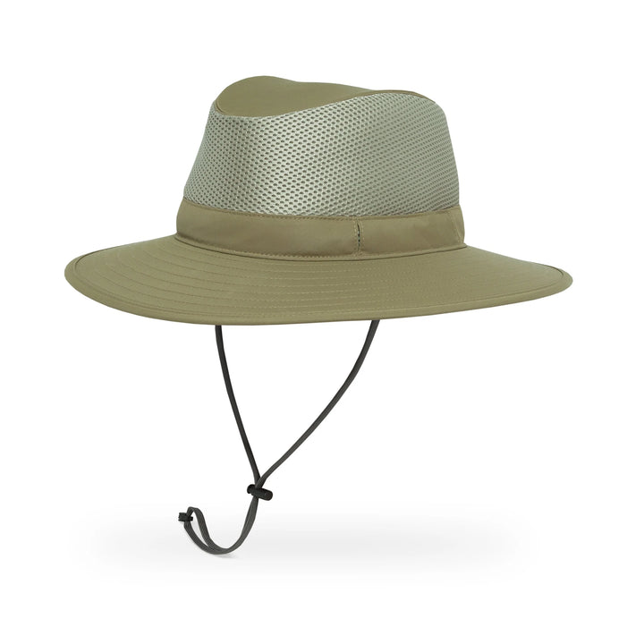 Khaki Charter Breeze Bush Hat With Chin Strap From Sunday Afternoons