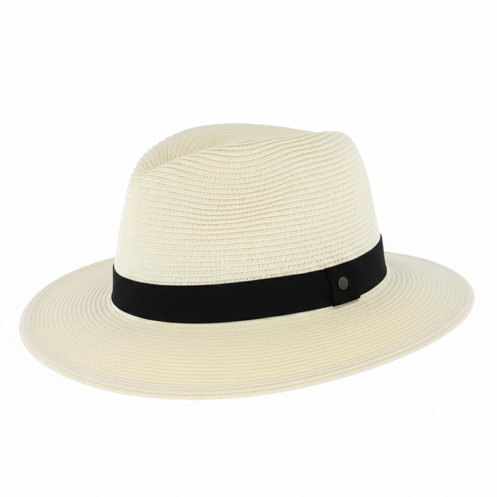 Havana Straw Fedora Hat From Sunday Afternoons in Cream