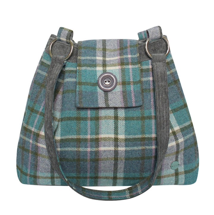 Ava Teal Tweed Handbag by Earth Squared