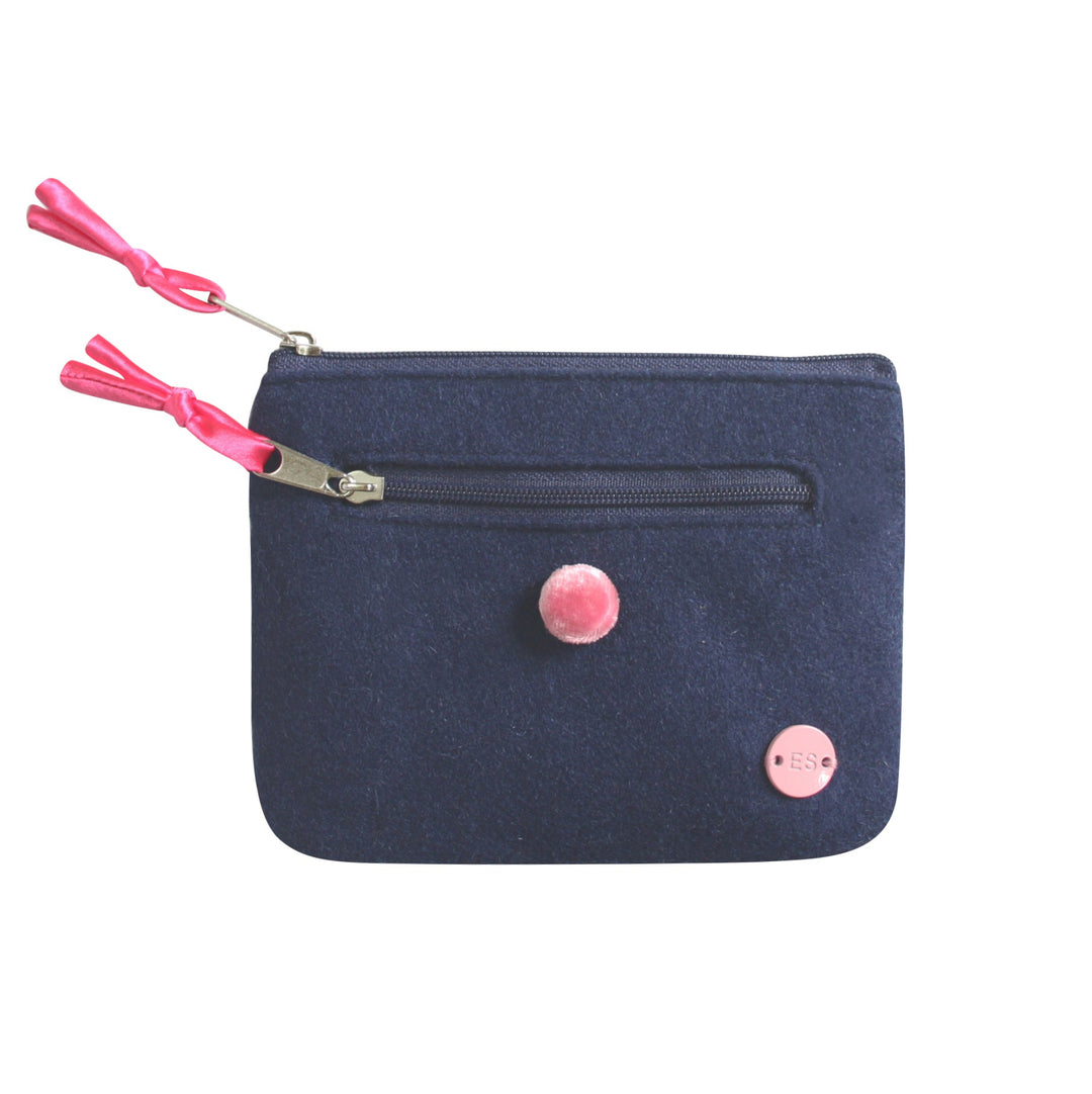 Navy & Drem Tweed Emily Coin Purse by Earth Squared