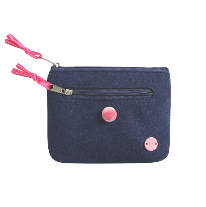 Navy & Drem Tweed Emily Coin Purse by Earth Squared