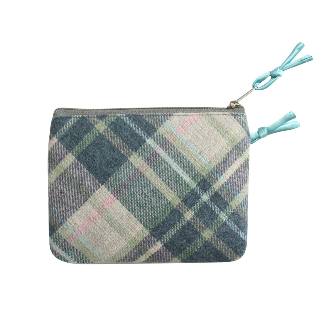 Green Herringbone & Skye Tweed Emily Coin Purse by Earth Squared
