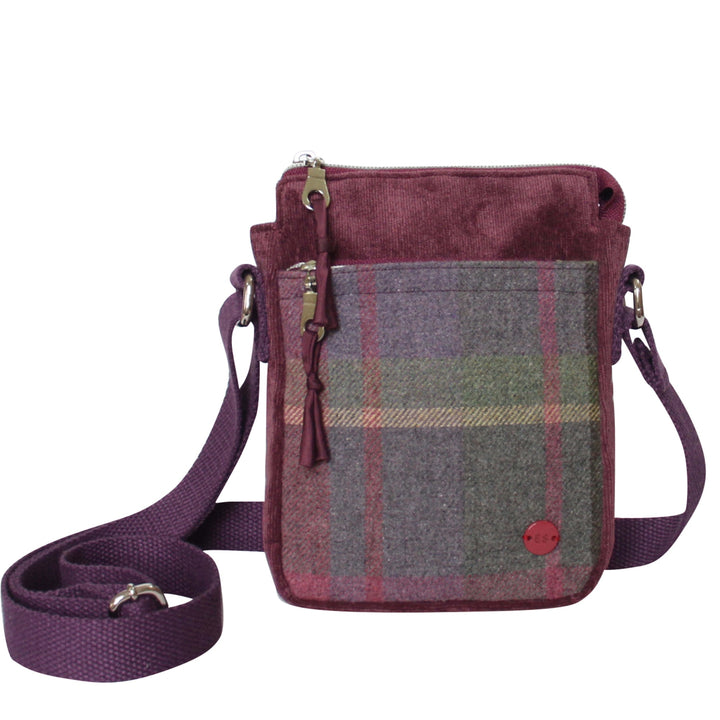 Gullane Tweed Phone Pouch Cross Body Bag by Earth Squared