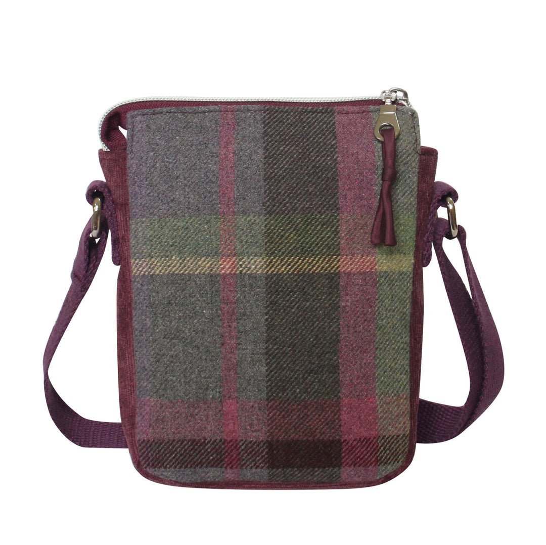 Gullane Tweed Phone Pouch Cross Body Bag by Earth Squared