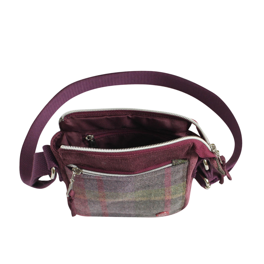 Gullane Tweed Phone Pouch Cross Body Bag by Earth Squared
