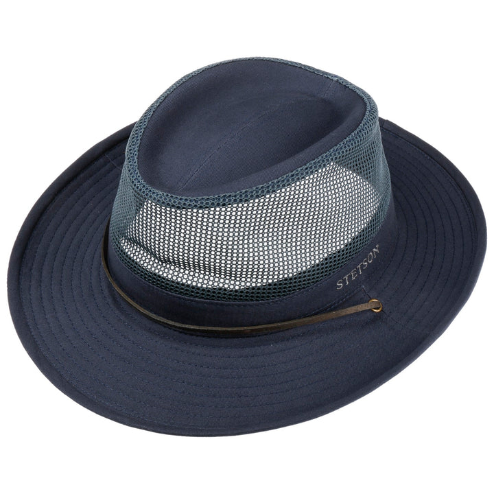 Stetson Organic Cotton Traveller Safari Hat in Navy