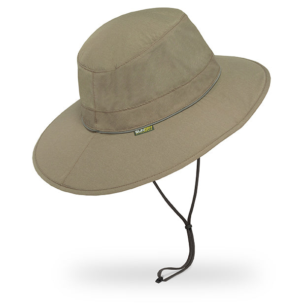 Taupe Outback Storm Bush Waterproof Hat With Chin Strap From Sunday Afternoons