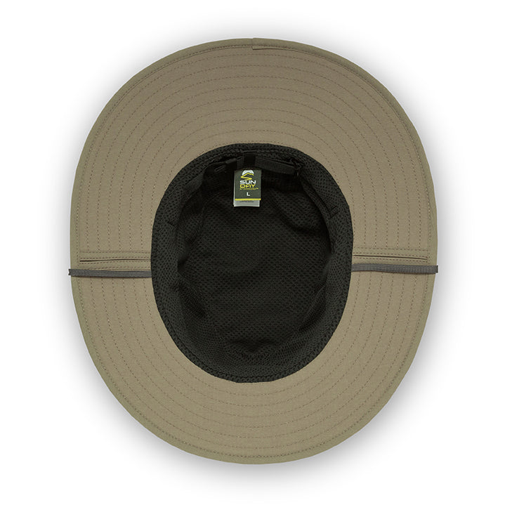 Taupe Outback Storm Bush Waterproof Hat With Chin Strap From Sunday Afternoons