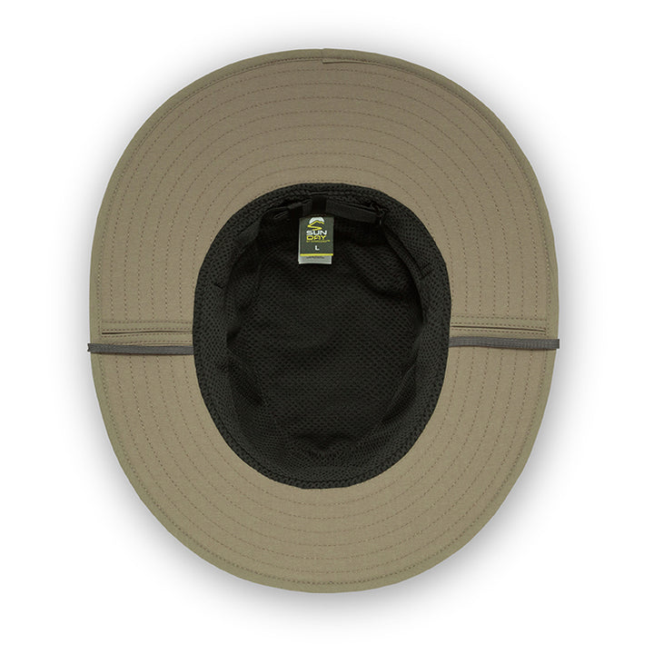 Taupe Outback Storm Bush Waterproof Hat With Chin Strap From Sunday Afternoons