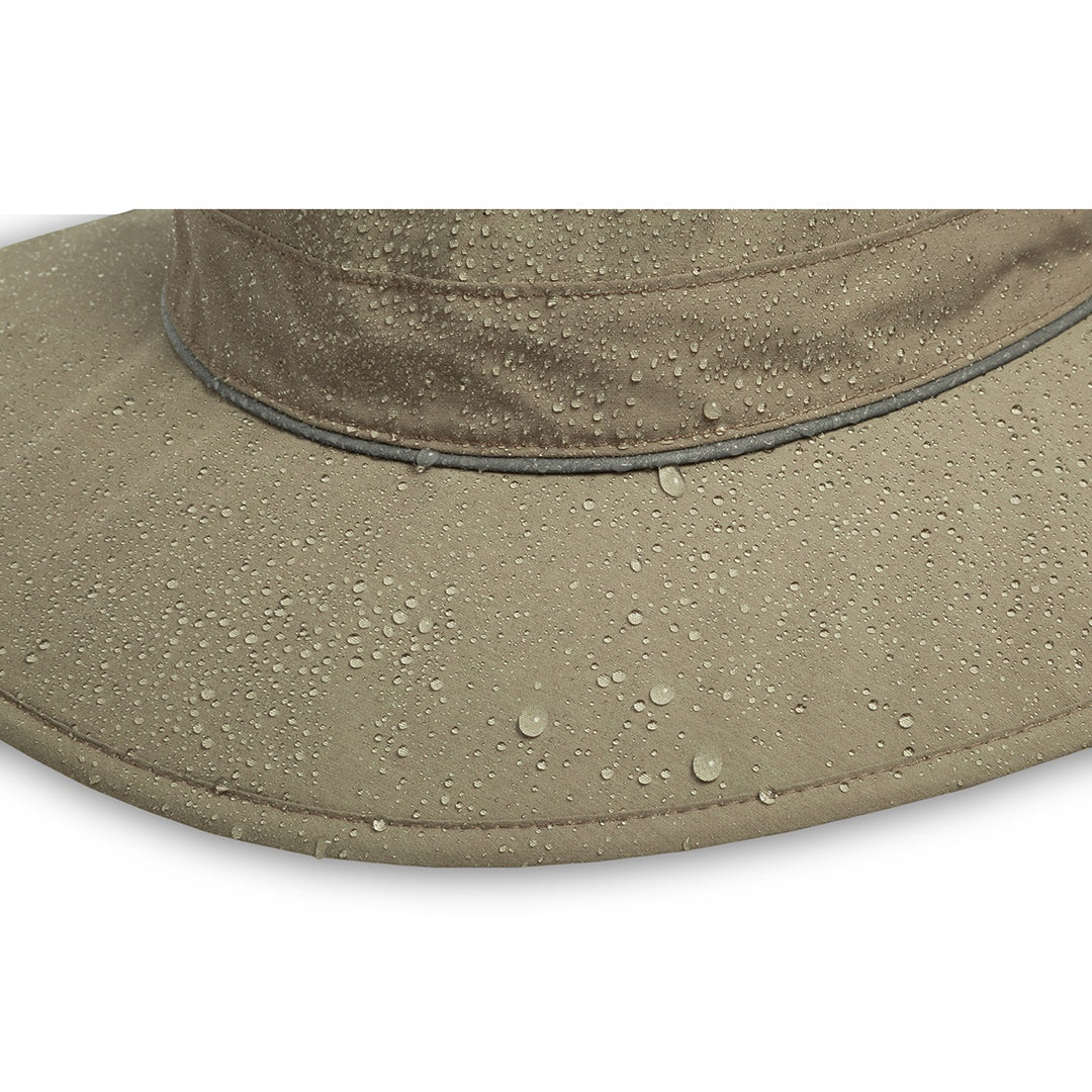 Taupe Outback Storm Bush Waterproof Hat With Chin Strap From Sunday Afternoons