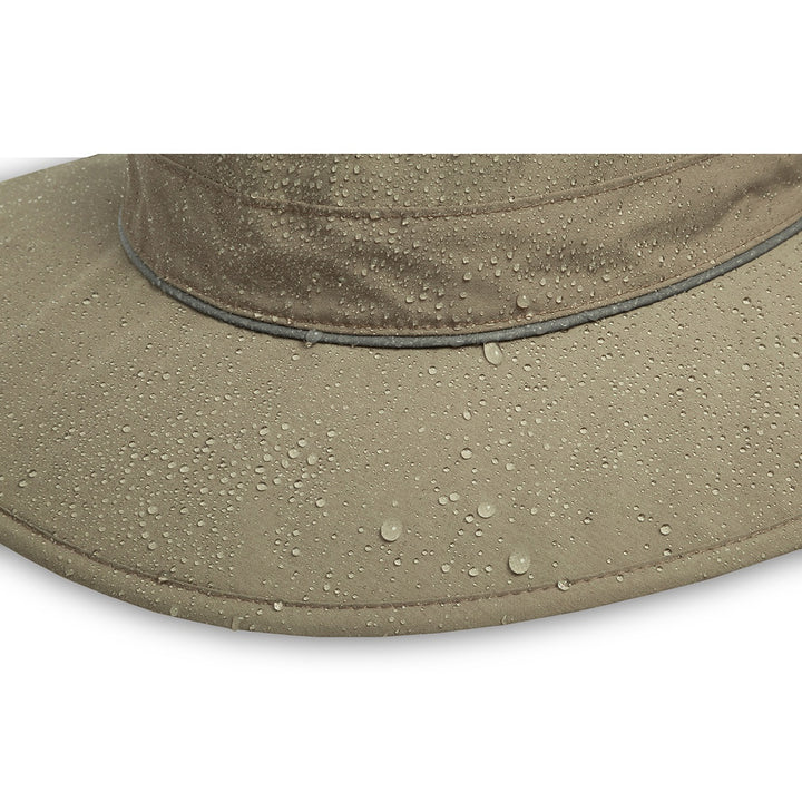 Taupe Outback Storm Bush Waterproof Hat With Chin Strap From Sunday Afternoons