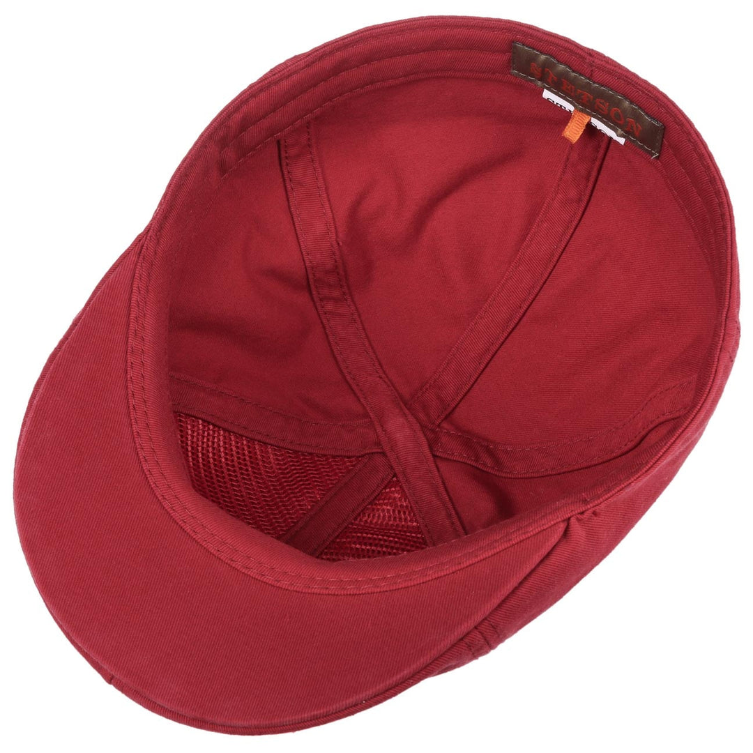 Stetson Texas Sun Protection Flat Cap in Red