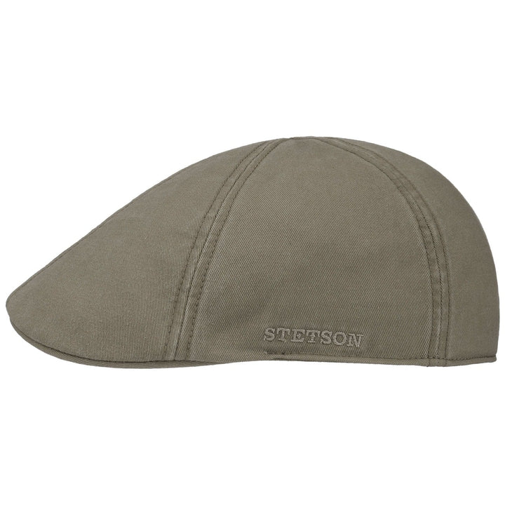 Stetson Texas Sun Protection Flat Cap in Olive