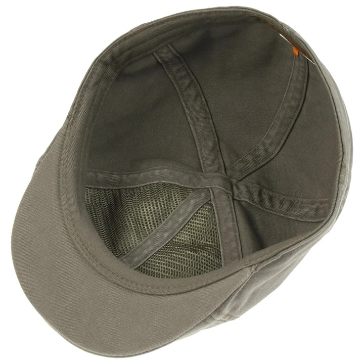 Stetson Texas Sun Protection Flat Cap in Olive