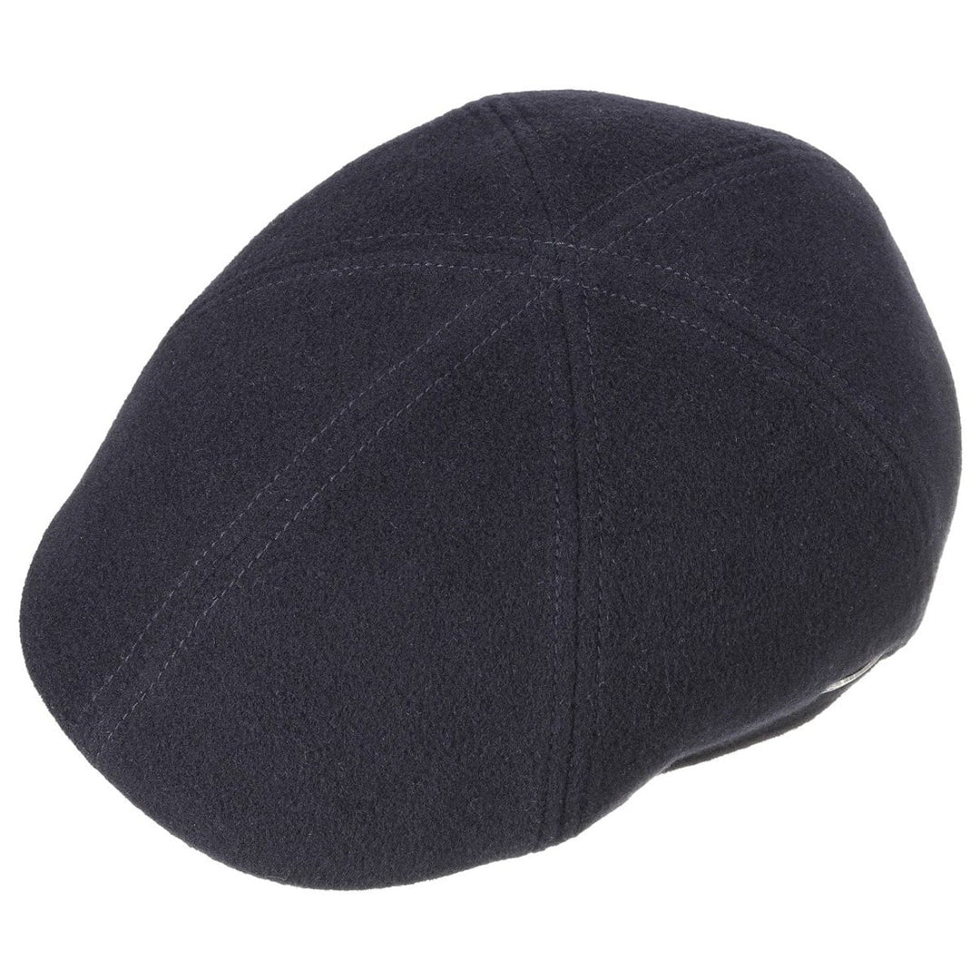 Stetson Texas Cashmere Wool Flat Cap in Navy