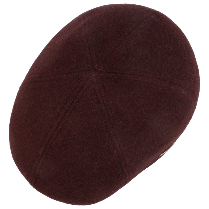 Stetson Texas Cashmere Wool Flat Cap in Bordeaux