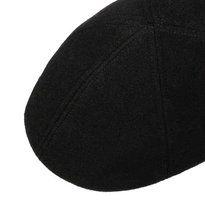 Stetson Texas Cashmere Wool Flat Cap in Black