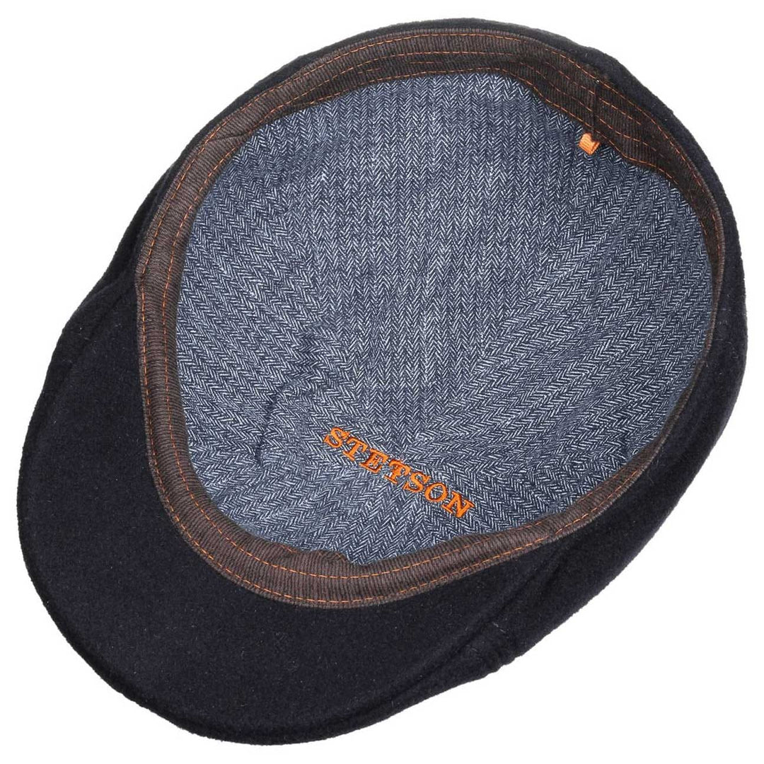Stetson Texas Cashmere Wool Flat Cap in Navy