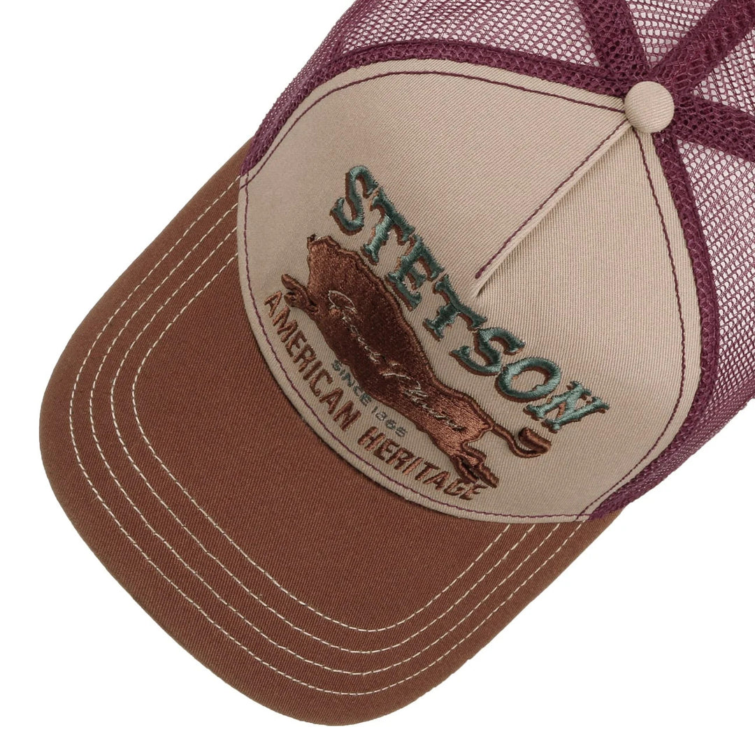 Stetson Great Plains Baseball Trucker Cap Adjustable Snapback
