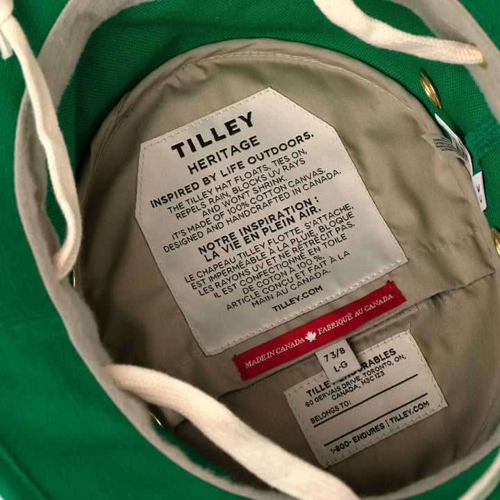Tilley T1 Iconic Bucket Hat in Bright Green