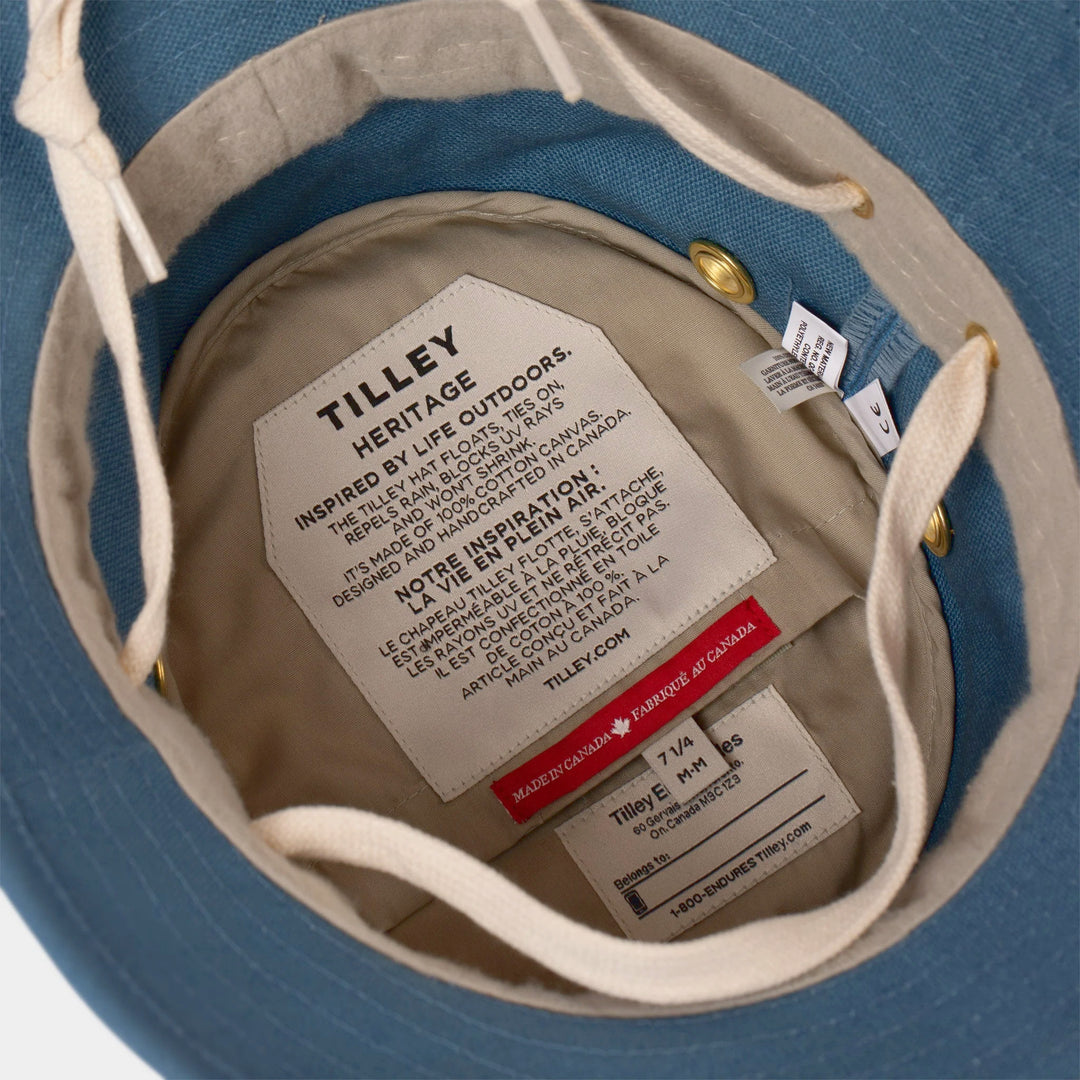 Tilley T1 Iconic Bucket Hat in Denim Blue