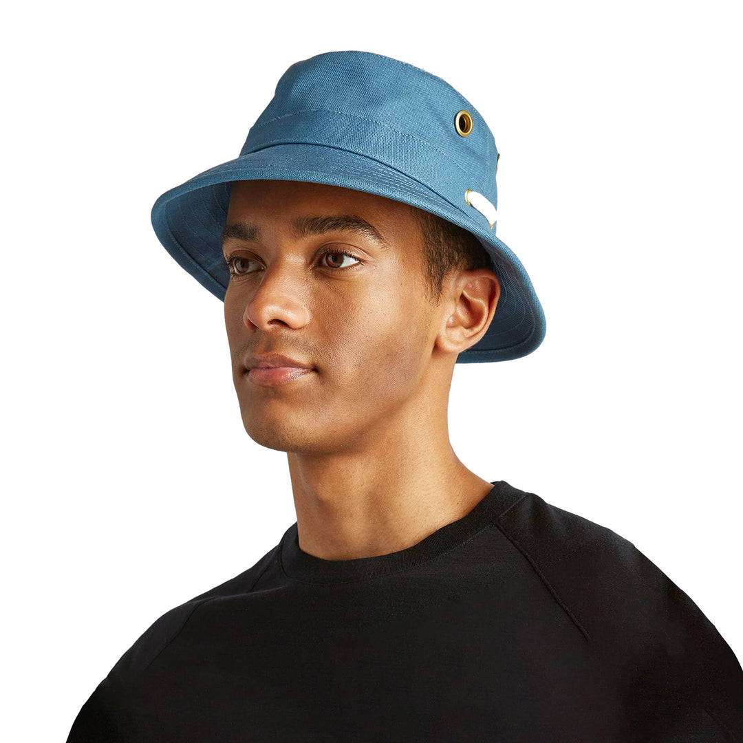Tilley T1 Iconic Bucket Hat in Denim Blue