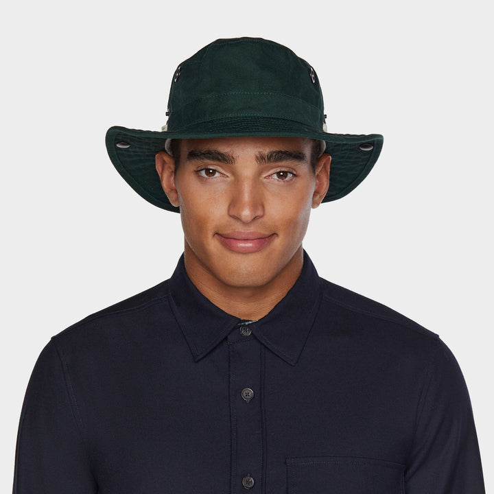 Tilley T3 Vintage Wanderer Cotton Bush Hat (Evergreen)