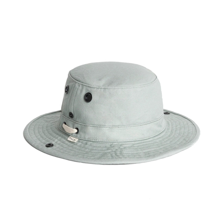 Tilley T3 Vintage Wanderer Cotton Bush Hat (Mist Blue)