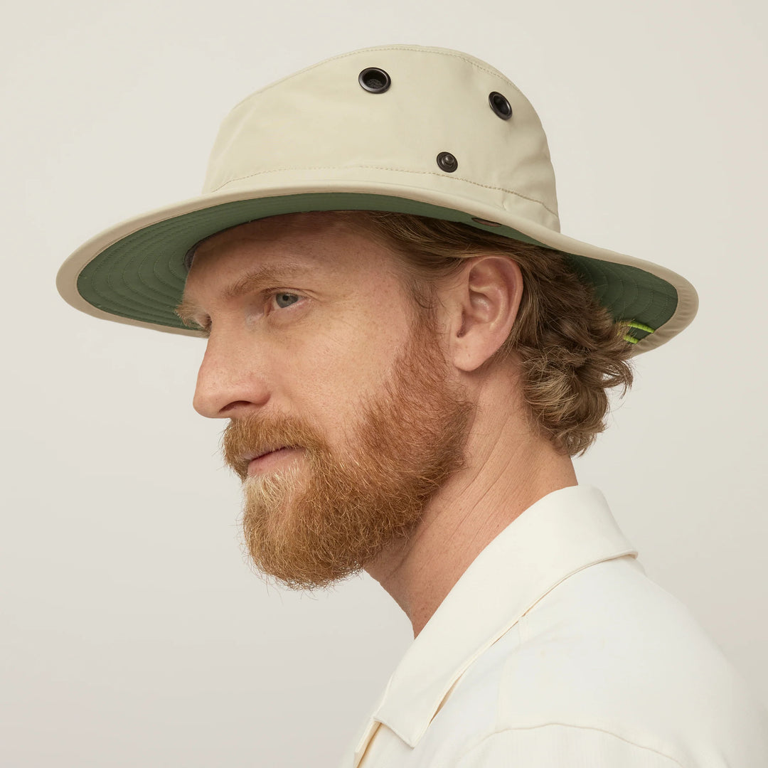 Tilley TWS1 All Weather Hat in Stone/Green
