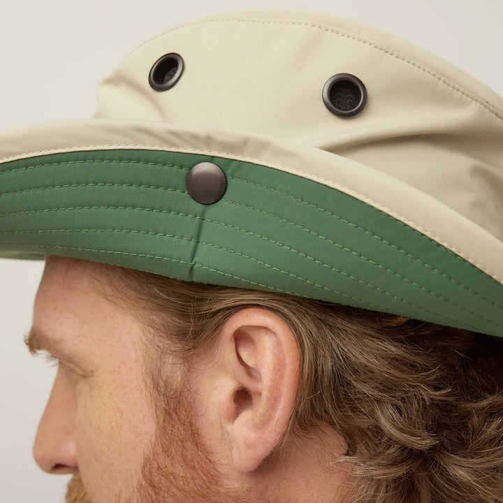 Tilley TWS1 All Weather Hat in Stone/Green