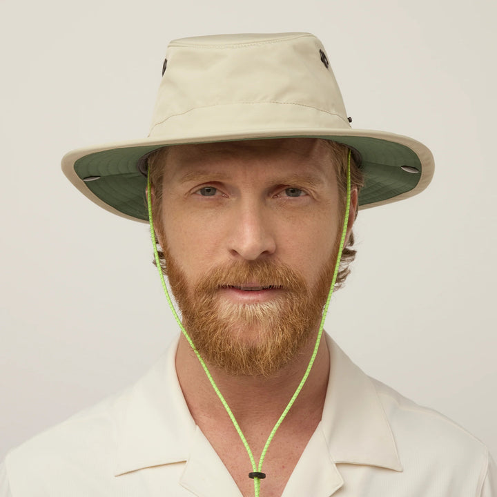 Tilley TWS1 All Weather Hat in Stone/Green