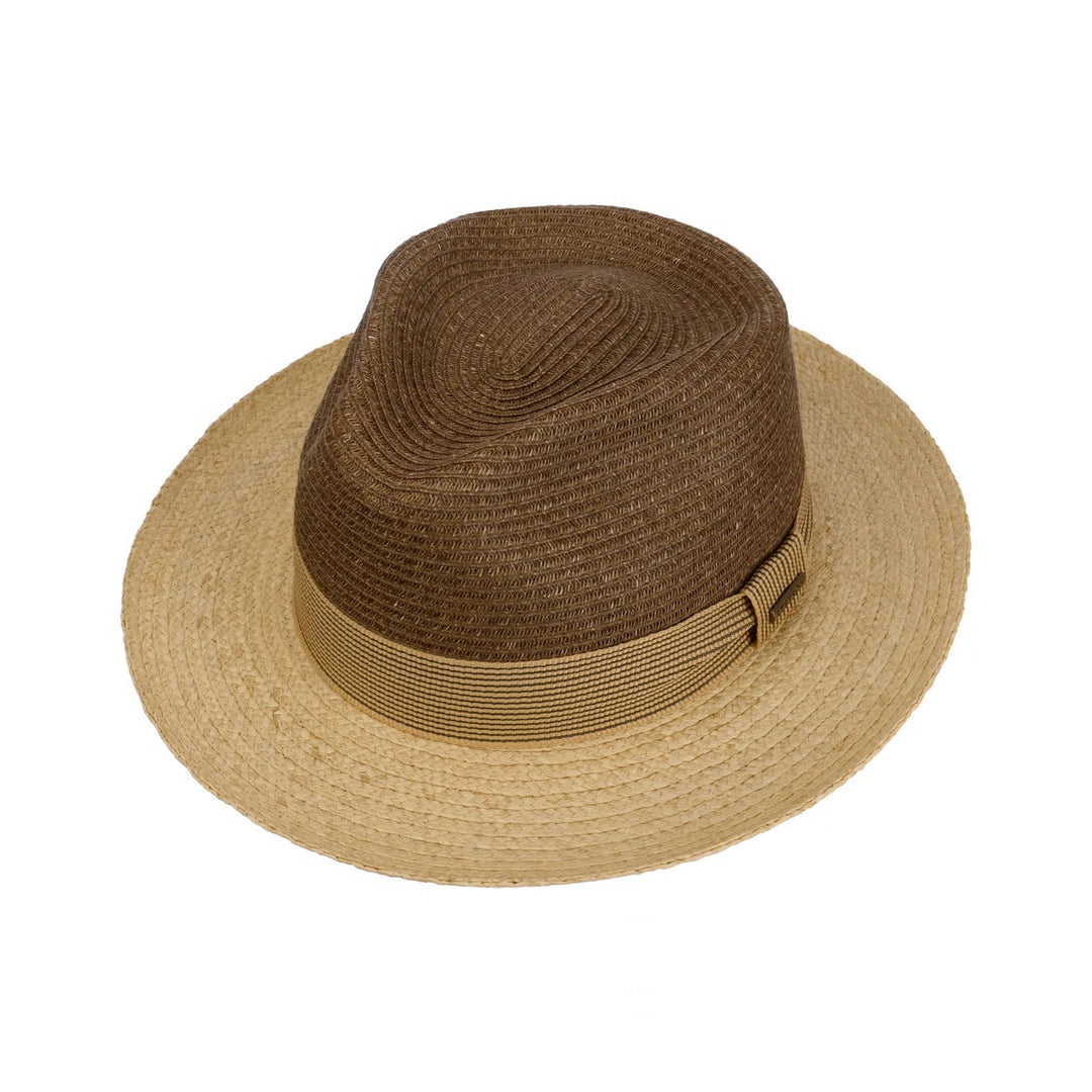 Stetson Two-Tone Toyo Raffia Fedora Hat