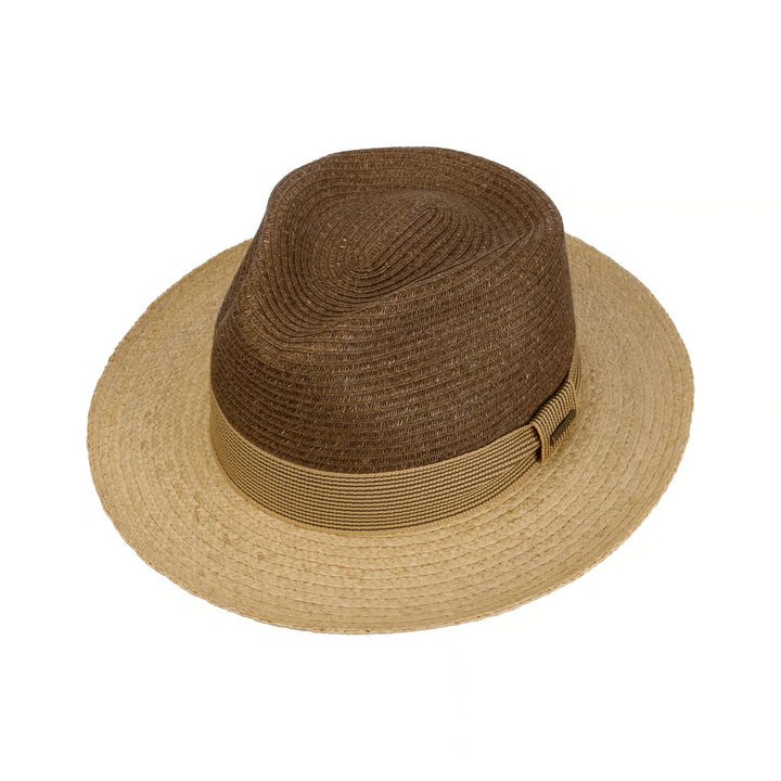 Stetson Two-Tone Toyo Raffia Fedora Hat