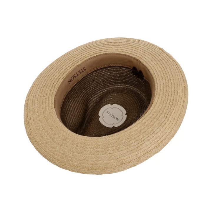Stetson Two-Tone Toyo Raffia Fedora Hat