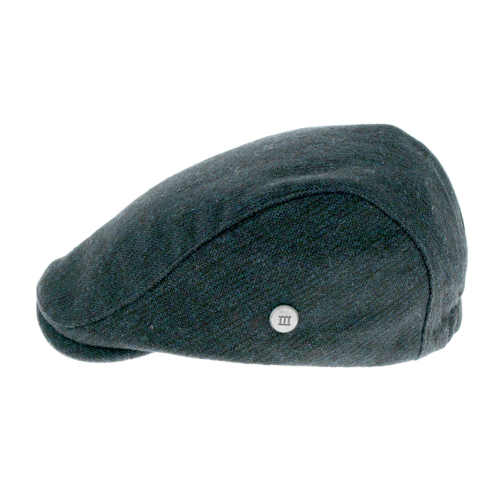 Blue Dempsey Wool Blend Flat Cap From Tresanti