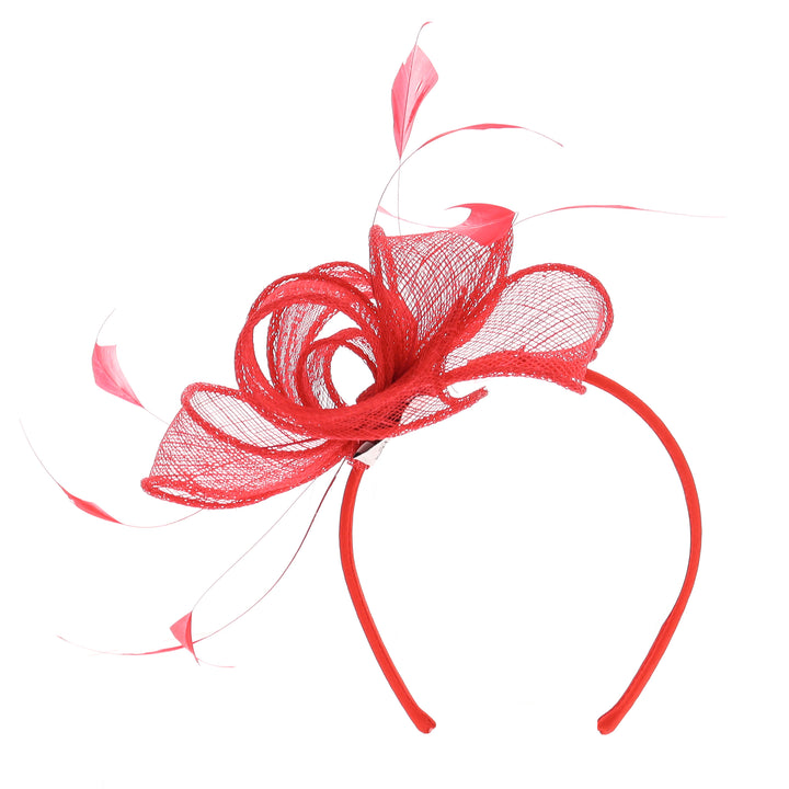 Tulip Red Small Fascinator
