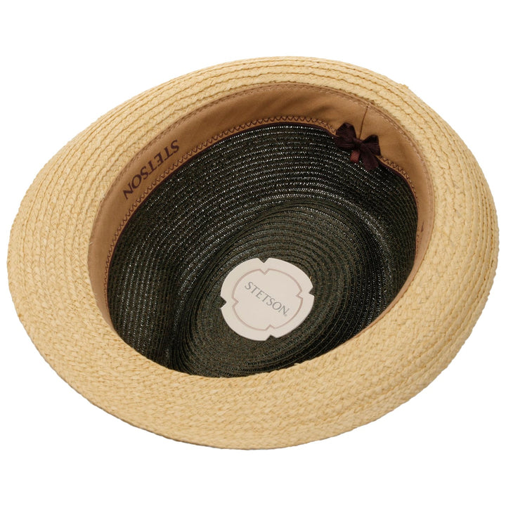 Stetson Twotone Toyo Trilby Raffia Hat Natural/Olive