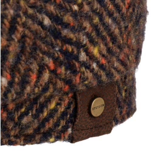Stetson Hatteras Wool Bakerboy Cap Brown/Navy