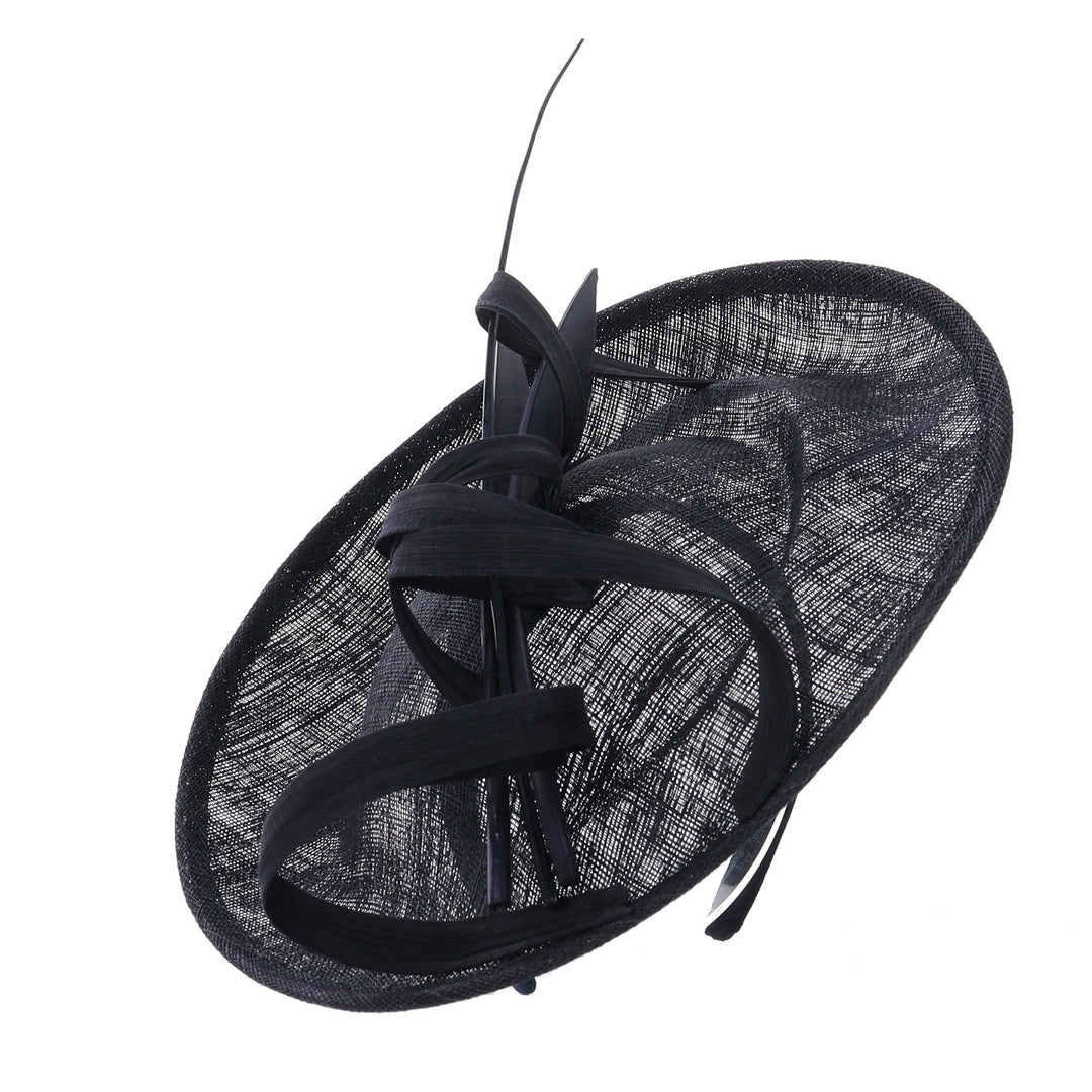 Navy Medium Disc Headband Fascinator 'Ursula'