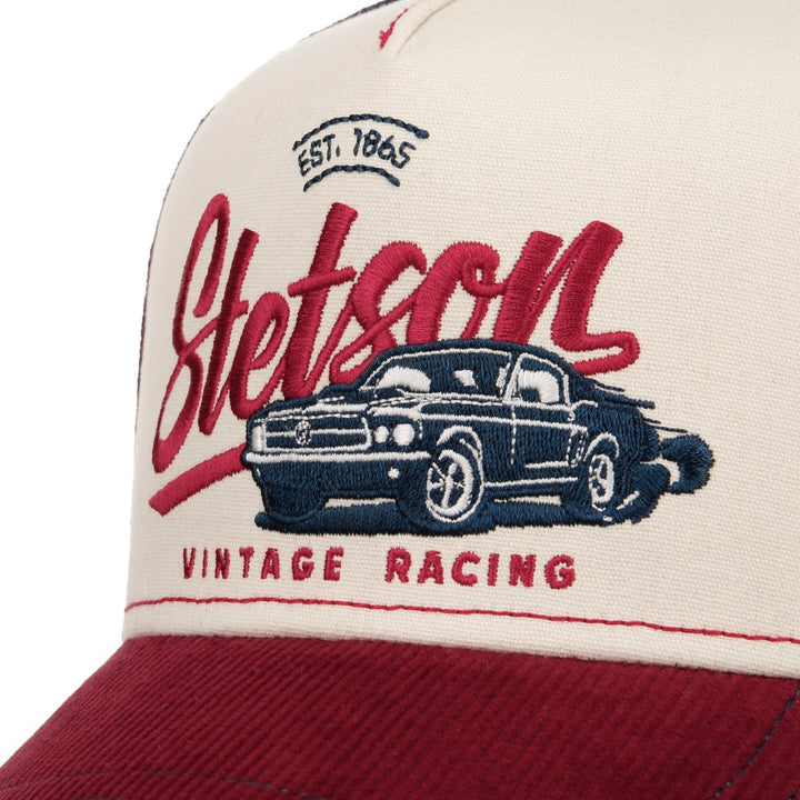 Stetson Vintage Racing Baseball Trucker Cap Adjustable Snapback