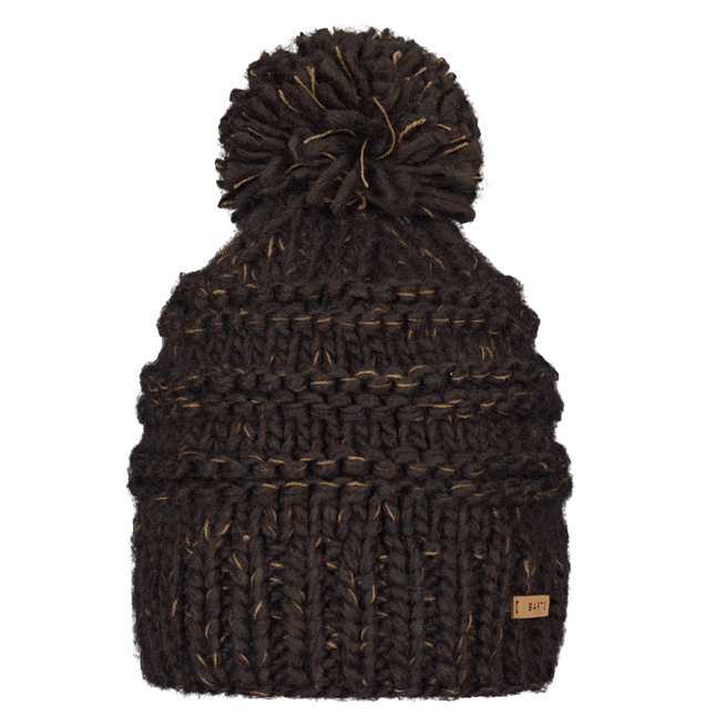 Barts Jasmin Pom Bobble Hat - Dark Brown
