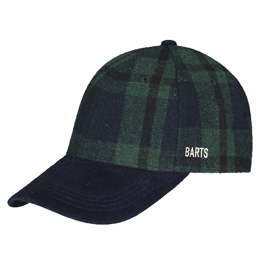 Barts Inneys Check Baseball Cap in Navy