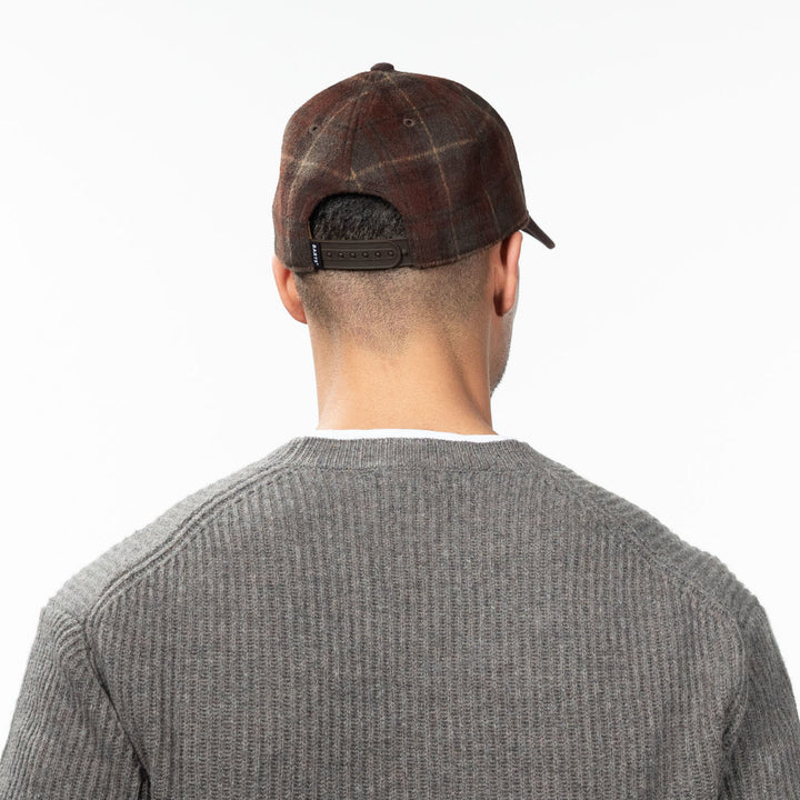 Barts Inneys Check Baseball Cap in Dark Brown