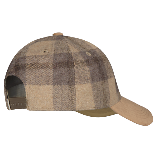 Barts Inneys Check Baseball Cap in Light Brown