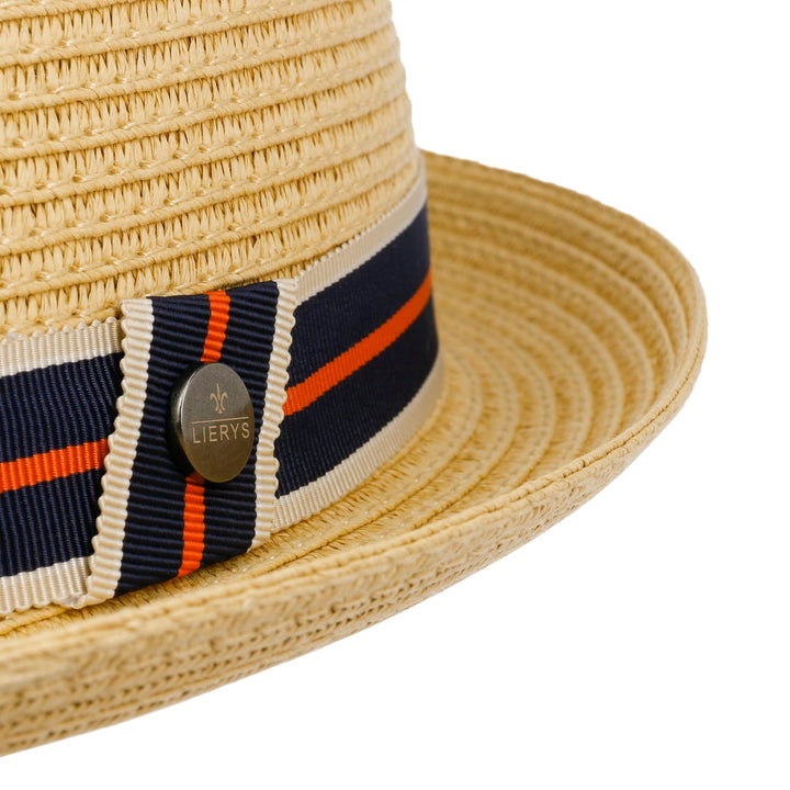 Lierys Toyo Straw Summer Trilby Hat Natural