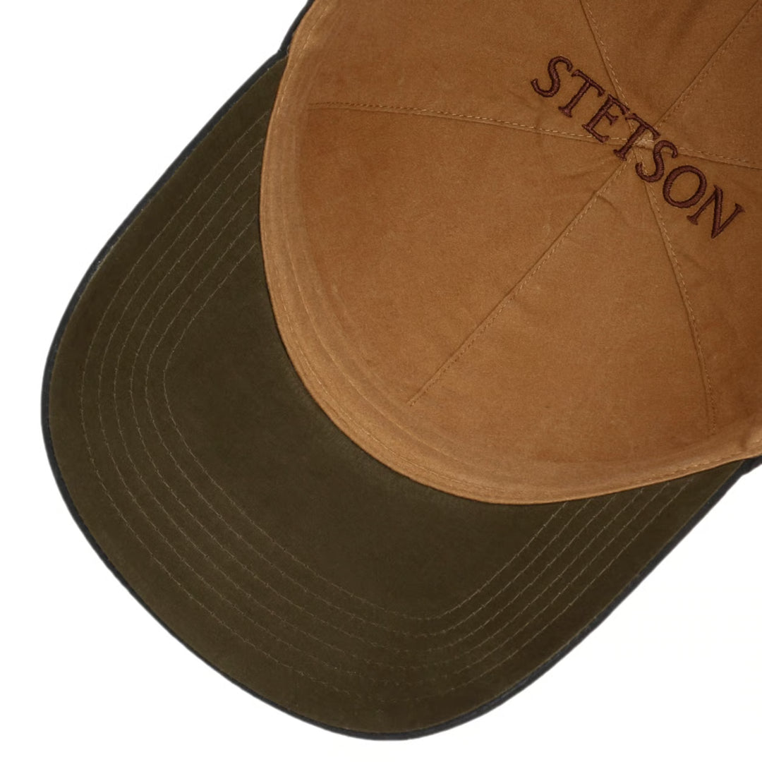 Stetson Waxed Cotton WR Baseball Cap in Black