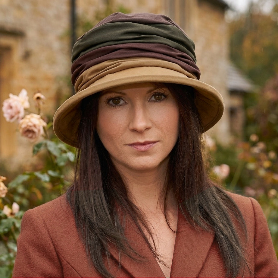 Women's Multi-Coloured Ruby Waxed Cloche Hat