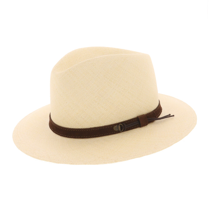 Cheltenham Panama Hat With Brown Leather Band
